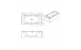 Акрилова ванна Riho Linares Plug & Play 190x90 L, пряма + ніжки (BD58005)