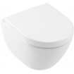 Підвісний унітаз овальний Villeroy&Boch Subway 2.0, безобідковий, 48x35,5 см White Alpin (5606R001)