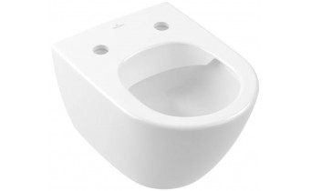 Підвісний унітаз овальний Villeroy&Boch Subway 2.0, безобідковий, 48x35,5 см White Alpin (5606R001)