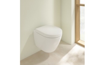 Підвісний унітаз овальний Villeroy&Boch Subway 2.0, безобідковий, 48x35,5 см White Alpin (5606R001)