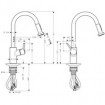 Змішувач для кухні Hansgrohe Talis S2 Variarc високий з витяжним душем (14877000)