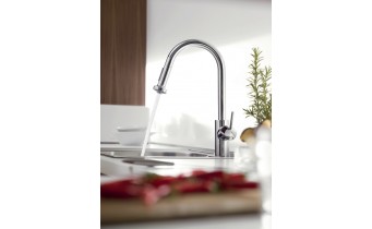 Змішувач для кухні Hansgrohe Talis S2 Variarc високий з витяжним душем (14877000)