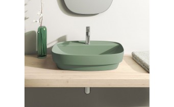 Умивальник на стільницю Catalano Colori Green Lux 60 зелений (160GRLXVS)
