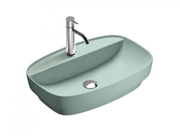 Умивальник на стільницю Catalano Colori Green Lux 60 зелений (160GRLXVS)