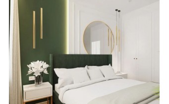 Кругле дзеркало з LED підсвіткою у ванну Elita Sharon Round 60 Gold, 60x60x3 см (168127)