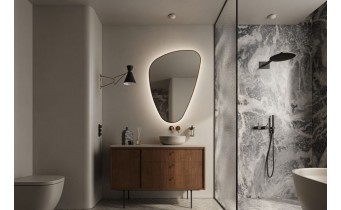 Дзеркало з LED підсвіткою у ванну Elita Sharon Tri 65/100 Gold, 68,5x95,5x2,4 см (168504)