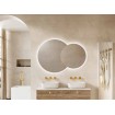 Кругле дзеркало з LED підсвіткою у ванну Elita Round Twin 80/60, 115x80x2,9 см (168511)