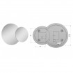 Кругле дзеркало з LED підсвіткою у ванну Elita Round Twin 80/60, 115x80x2,9 см (168511) Кругле дзеркало з LED підсвіткою у ванну Elita Round Twin 80/60, 115x80x2,9 см (168511)