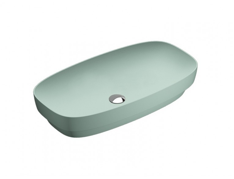 Умивальник на стільницю Catalano Colori Green Lux 75 зелений (175AGRLXVS)