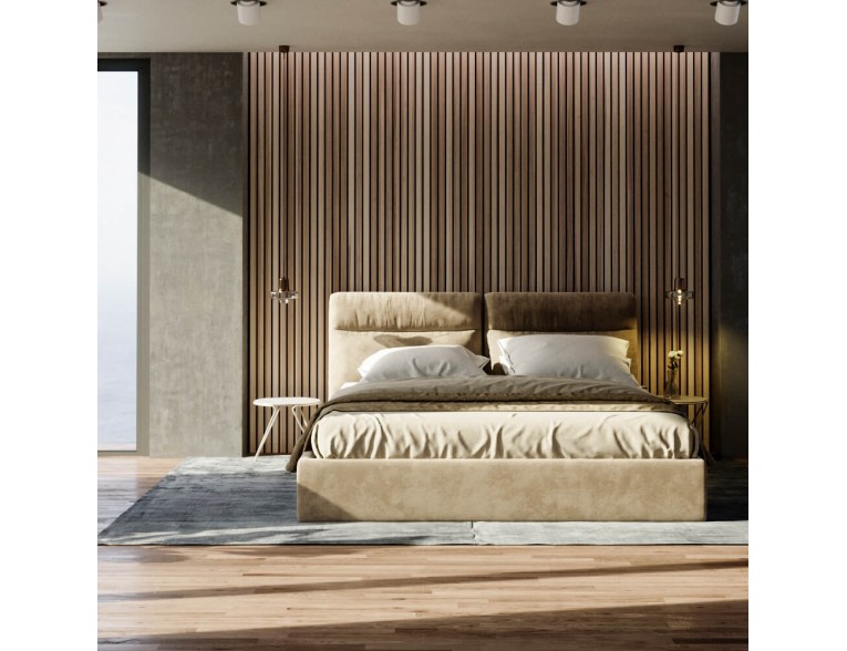 Двоспальне ліжко WoodSoft Vancouver з підйомним механізмом 120x200, ясень (Vancouver120200PM)
