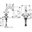 Змішувач для умивальника Hansgrohe Logis Classic 150 хром (71271000)