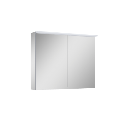 Підвісна тумба з дзеркалом у ванну (дзеркальна шафа) Elita Premium 80 2D З LED Панеллю, 80,6x64,8x13,6 см (904664)