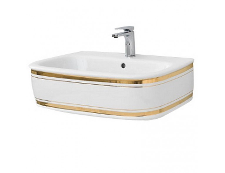 Підвісний умивальник ArtСeram Azuley, gold stripes (AZL0030111)