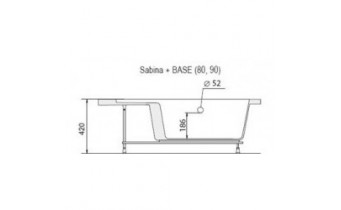 Опора Ravak Sabina 90 Base (B2C0000001)