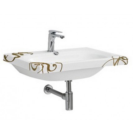Підвісний умивальник ArtСeram Blend, gold lettering (BLL0040106)