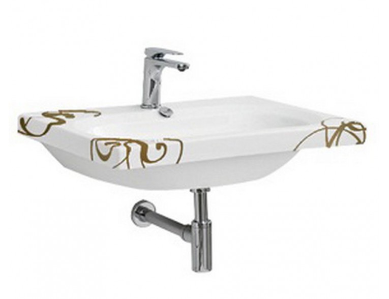 Підвісний умивальник ArtСeram Blend, gold lettering (BLL0040106)