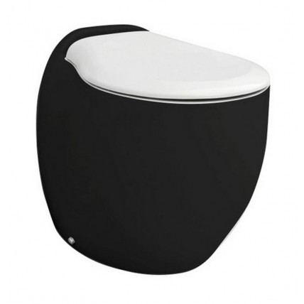 Підлоговий унітаз ArtCeram Blend, black white (BLV0020150)