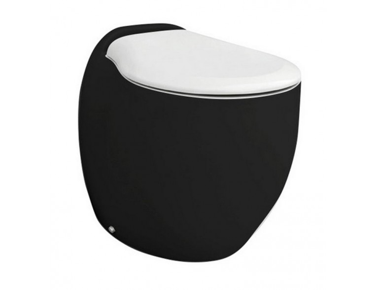 Підлоговий унітаз ArtCeram Blend, black white (BLV0020150)