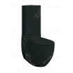 Унітаз моноблок ArtCeram Blend, gold lettering on black (BLV0030306)