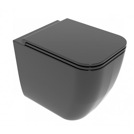Унітаз підлоговий GSG BRIO 52,5 см Smart Clean glossy Black (BRWC01002)
