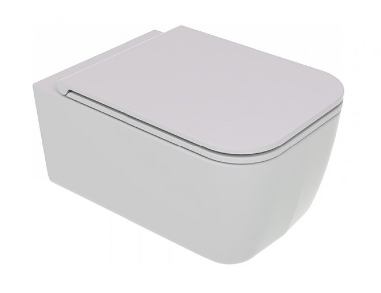 Підвісний унітаз GSG BRIO 52,5 см Smart Clean matt Cloud (BRWCSO019)