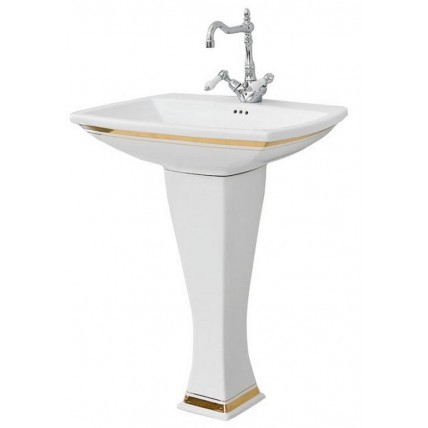 Підвісний умивальник ArtCeram Blues, gold stripes (BUL0010111)