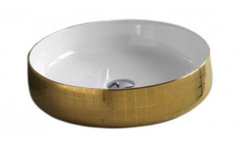 Умивальник на стільницю ArtCeram Cognac 48, gold mosaic (COL0020159)