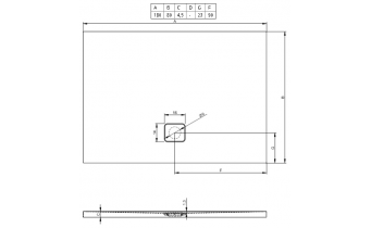 Душовий піддон Riho Basel 424 1800х800, білий (DC39)