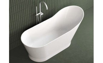 Окремостояча овальна ванна з мармуру Dremex Cozy 171,9x68,6x78,1 см, Gelcoat, білий глянцевий + сифон Окремостояча овальна ванна з мармуру Dremex Cozy 171,9x68,6x78,1 см, Gelcoat, білий глянцевий + сифон
