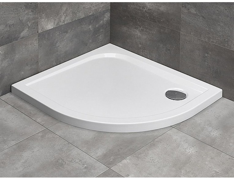 Душовий піддон асиметричний Radaway Delos E 90x80x4,5 см, Лівий, білий (SDE9080-01L)
