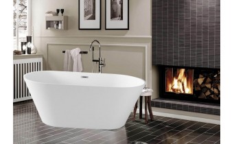 Окремостояча акрилова ванна Dusel DA 103 ASTI 170x80 см, з сифоном click/clack (DU103)