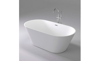 Окремостояча акрилова ванна Dusel DA 103 ASTI 170x80 см, з сифоном click/clack (DU103)