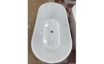 Окремостояча акрилова ванна Dusel DA 103 ASTI 170x80 см, з сифоном click/clack (DU103)
