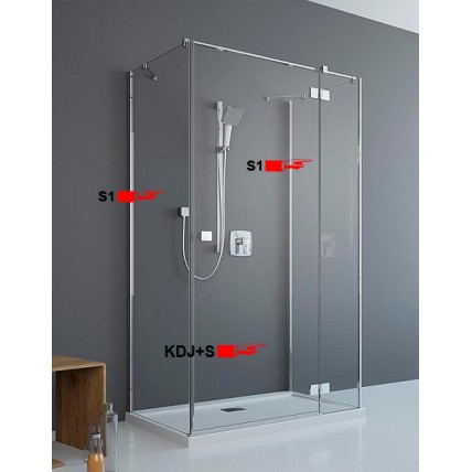 Двері для П-подібної душової кабіни Radaway Essenza New KDJ+S 100 праві (385022-01-01R)