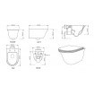 Підвісний унітаз GSG Flut 52,5 см Smart Clean white matt (FLWCSO001)