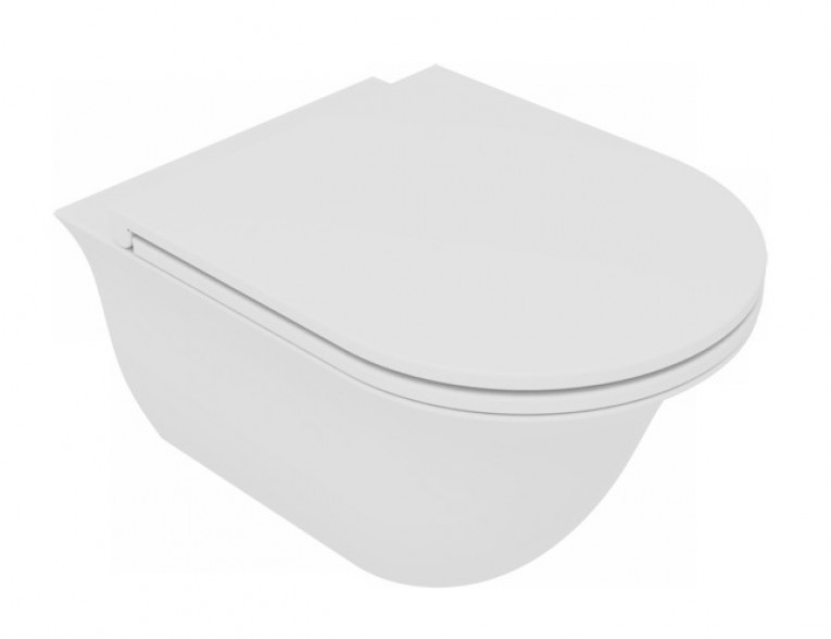 Підвісний унітаз GSG Flut 52,5 см Smart Clean white matt (FLWCSO001)