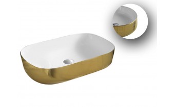 Умивальник на стільницю ArtCeram Ghost 65, gold mosaic (GHL0020159) Умивальник на стільницю ArtCeram Ghost 65, gold mosaic (GHL0020159)