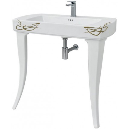 Підвісний умивальник ArtCeram Jazz, gold lettering (JZL0010106)
