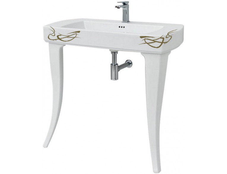 Підвісний умивальник ArtCeram Jazz, gold lettering (JZL0010106)