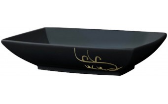 Умивальник на стільницю ArtCeram Jazz, gold lettering black (JZL0020306) Умивальник на стільницю ArtCeram Jazz, gold lettering black (JZL0020306)