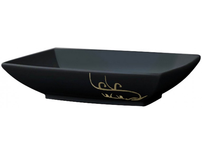 Умивальник на стільницю ArtCeram Jazz, gold lettering black (JZL0020306)