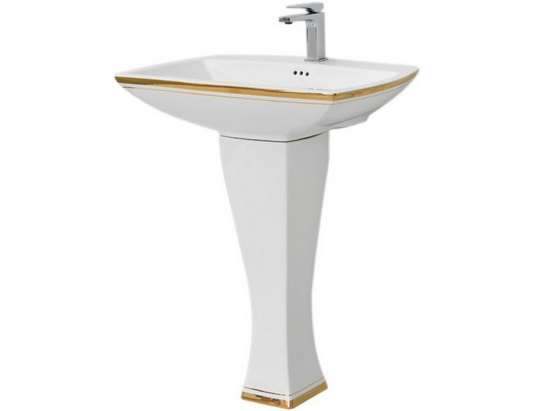 Підвісний умивальник ArtCeram Jazz, gold stripes (JZL0040111)