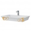 Підвісний умивальник ArtCeram Jazz, gold stripes (JZL0070111)