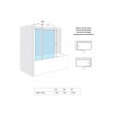 Шторка для ванни EXCELLENT SERIA 900 1000х1450, двосекційна (KAAC.1609.1000.LP) Шторка для ванни EXCELLENT SERIA 900 1000х1450, двосекційна (KAAC.1609.1000.LP)