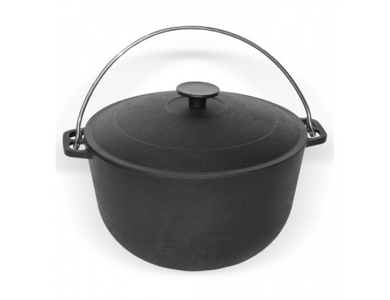 Казан чугунний Winco з кришкою, 12 л (DD-21)