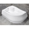 Душовий піддон асиметричний глибокий Radaway Korfu E 120x90x48,5 см, Лівий, з місцем для сидіння, білий (4E91240-03L)