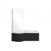 Панель для ванни Besco Inspiro 150 R/L Black / Чорна, фронтальна + бічна + кріплення до обох панелей, екран для ванни (OAI-150-IIC) Панель для ванни Besco Inspiro 150 R/L Black / Чорна, фронтальна + бічна + кріплення до обох панелей, екран для ванни (OAI-150-IIC)