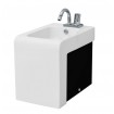 Підлогове біде ArtCeram La Fontana, black white (LFB0040150)