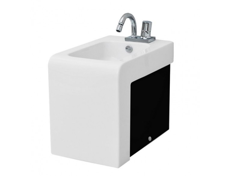 Підлогове біде ArtCeram La Fontana, black white (LFB0040150)