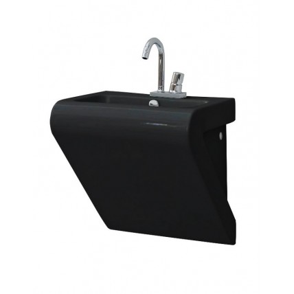 Підвісний умивальник ArtCeram La Fontana, glossy black (LFL0020300)